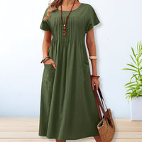 Lara | Women’s Summer Short Sleeve Maxi Dress