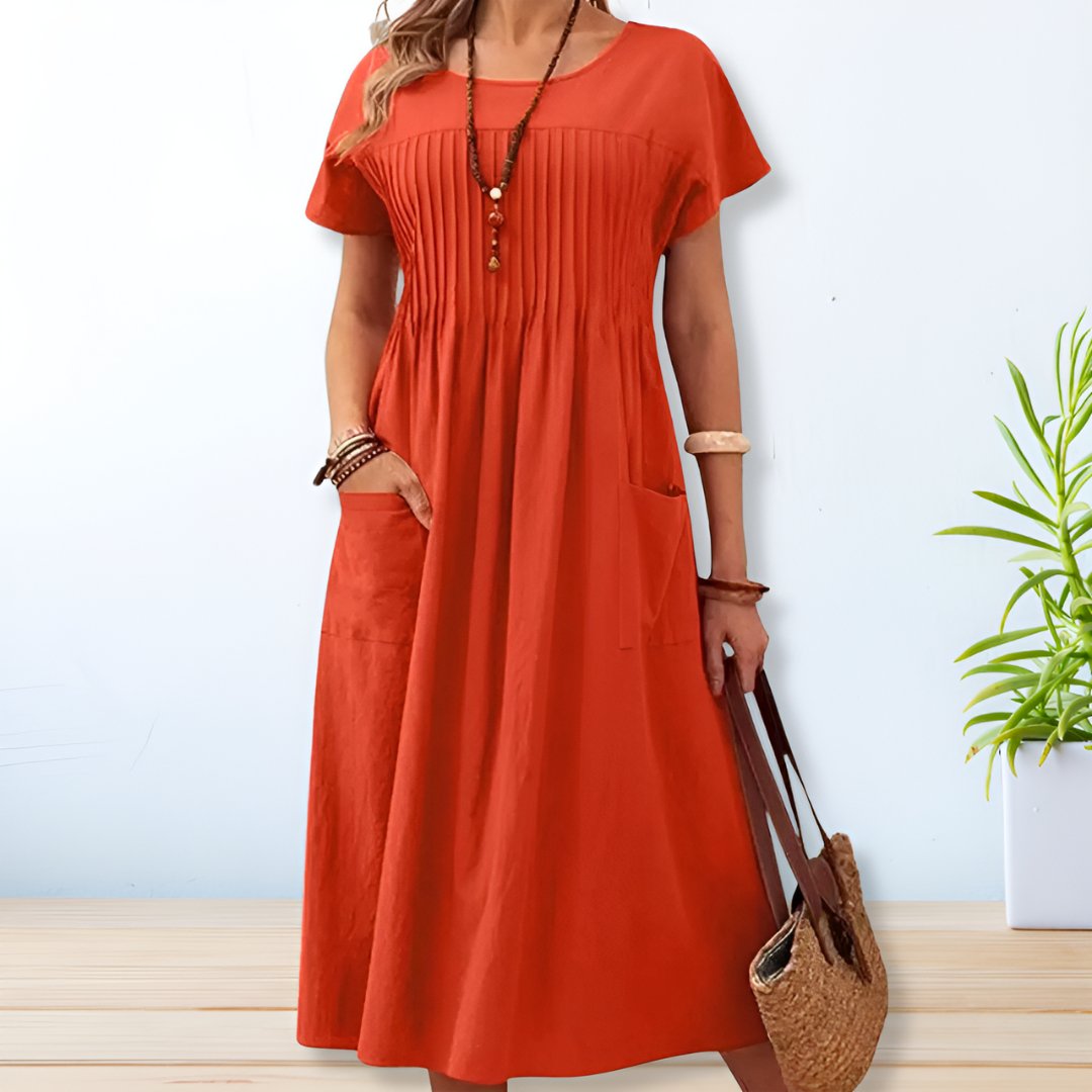 Lara | Women’s Summer Short Sleeve Maxi Dress