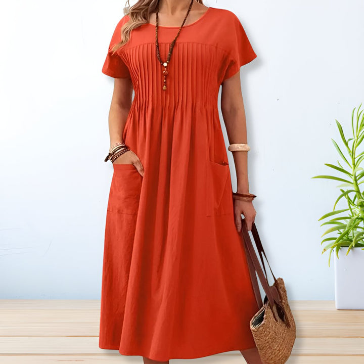 Lara | Women’s Summer Short Sleeve Maxi Dress