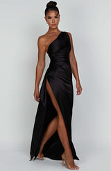 Diana | Women’s Elegant Satin Wedding Guest Dress