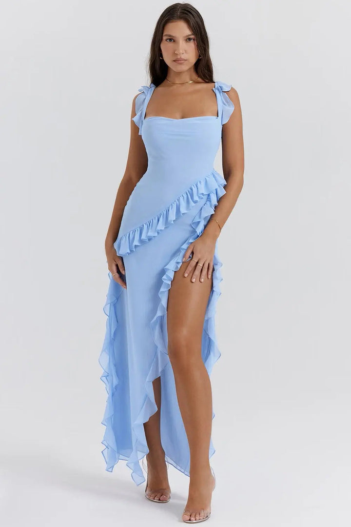 Adeline | Women’s Ruffled Maxi Evening Dress