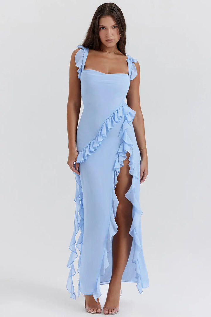 Adeline | Women’s Ruffled Maxi Evening Dress