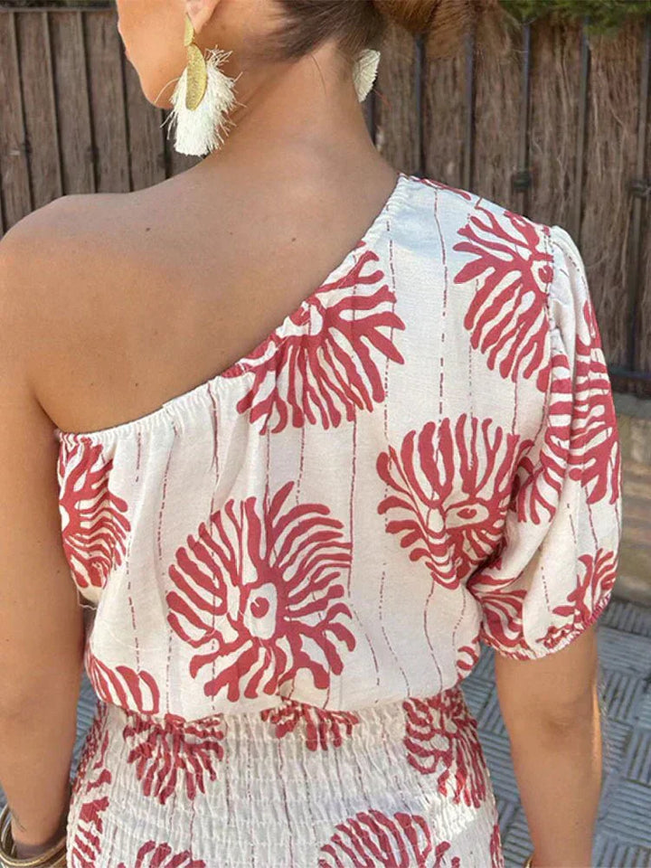 Lauren | Women's One Shoulder Boho Dress