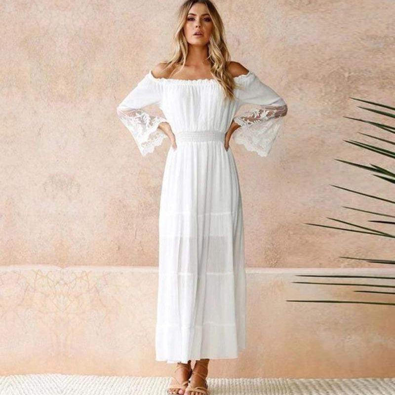 Ava | Women's Elegant Off-Shoulder Summer Dress