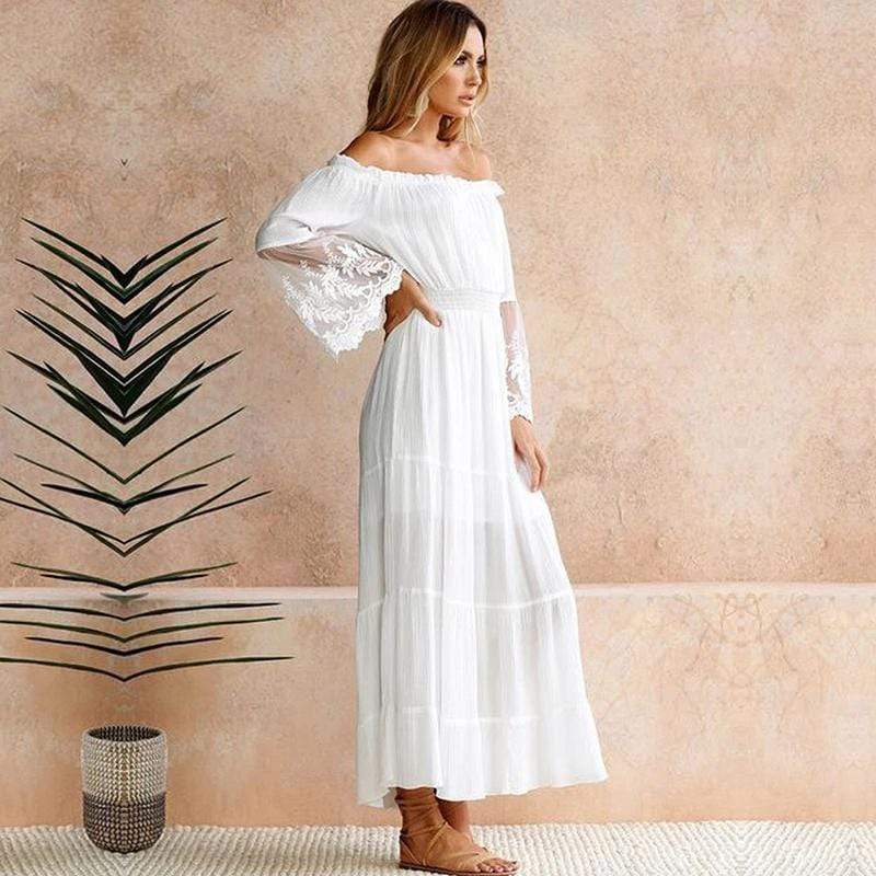 Ava | Women's Elegant Off-Shoulder Summer Dress