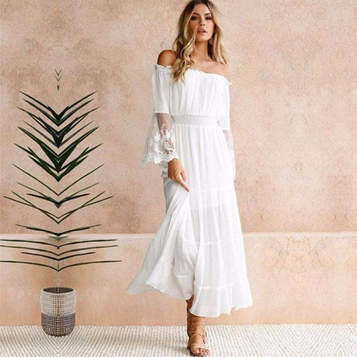 Ava | Women's Elegant Off-Shoulder Summer Dress