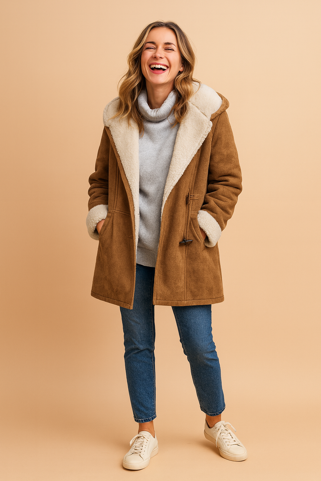 Amina | Women’s Winter Hooded Toggle Jacket