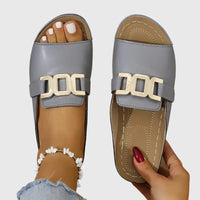 Victoria | Women's Orthopedic Slip-On Sandals With Buckle