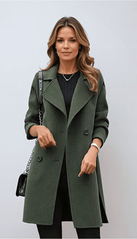 Avery | Women's Double Breasted Mid-Length Coat
