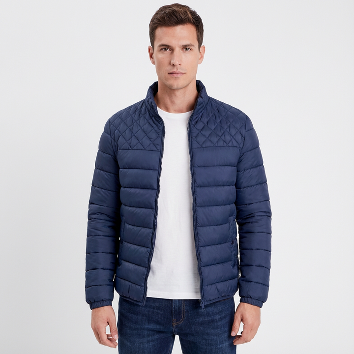 Men’s Quilted Ribbed Cuffs Jacket