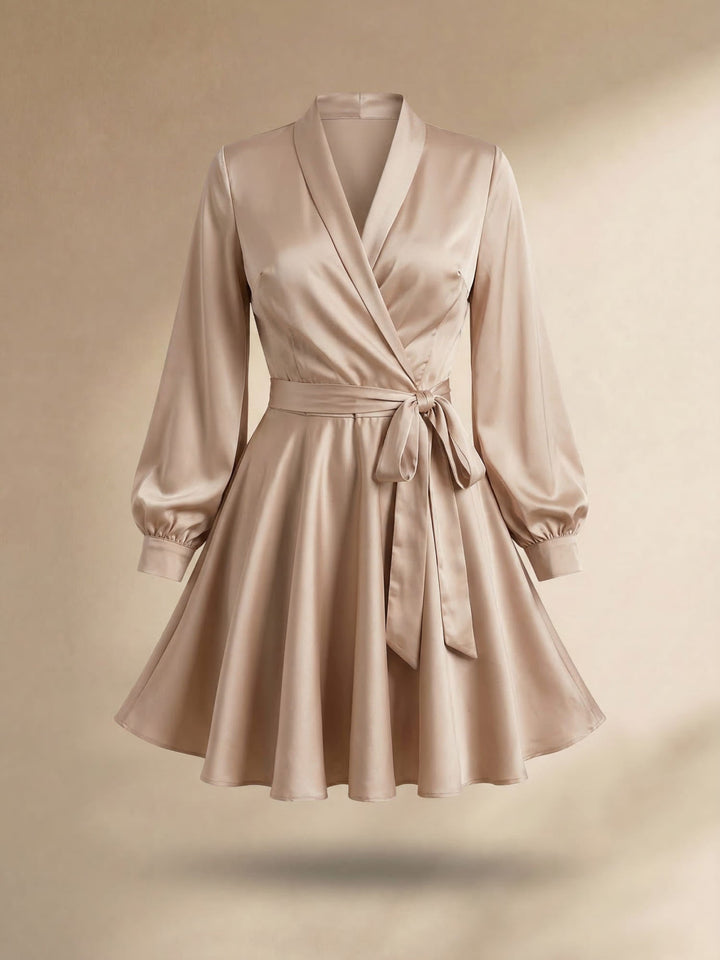 Lorani | Women's Summer Satin Midi Dress