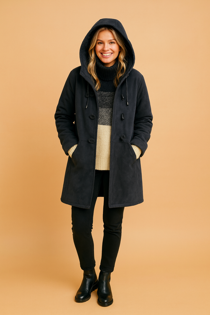 Amina | Women’s Winter Hooded Toggle Jacket