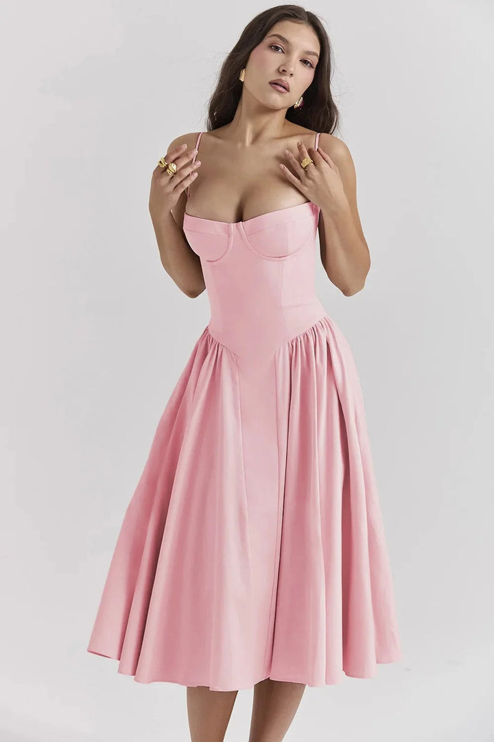Nia | Women’s Elegant A-Line Midi Dress