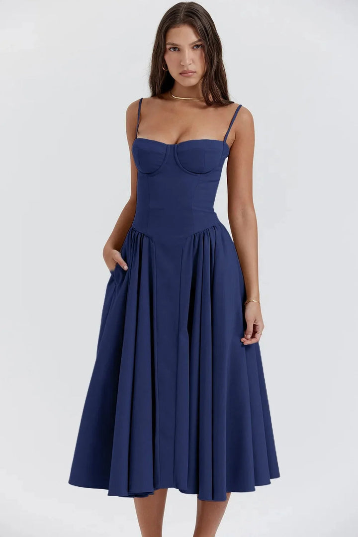 Nia | Women’s Elegant A-Line Midi Dress