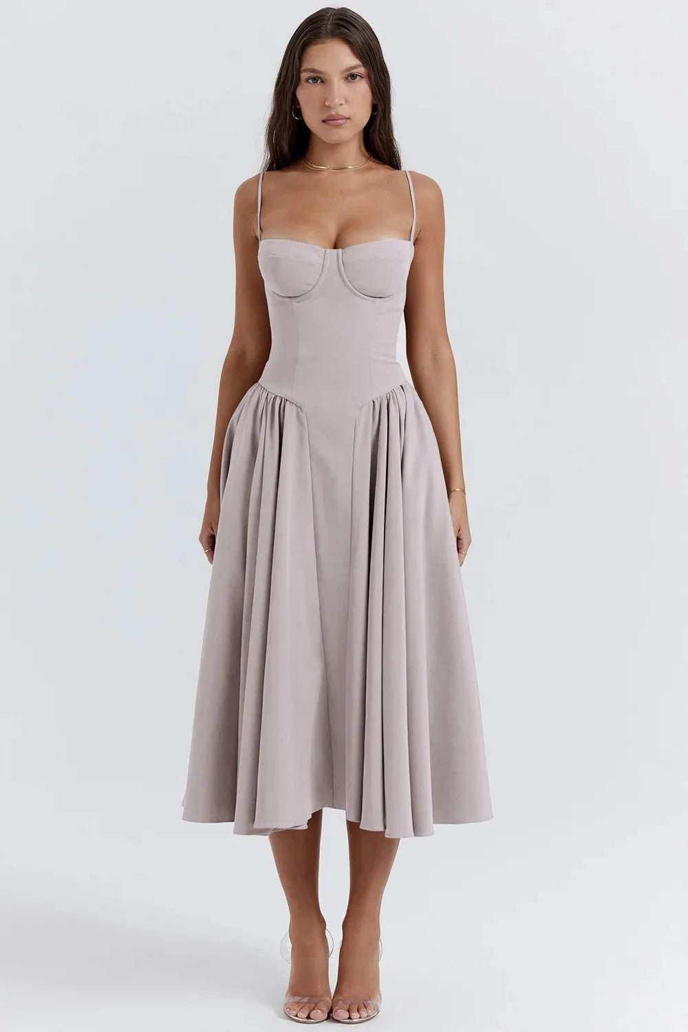 Nia | Women’s Elegant A-Line Midi Dress