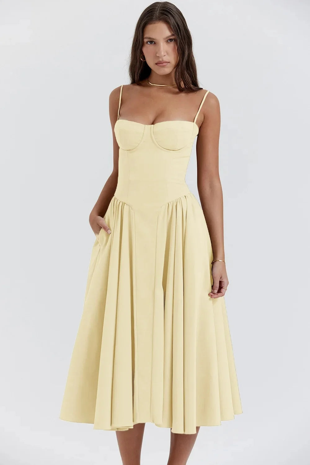 Nia | Women’s Elegant A-Line Midi Dress