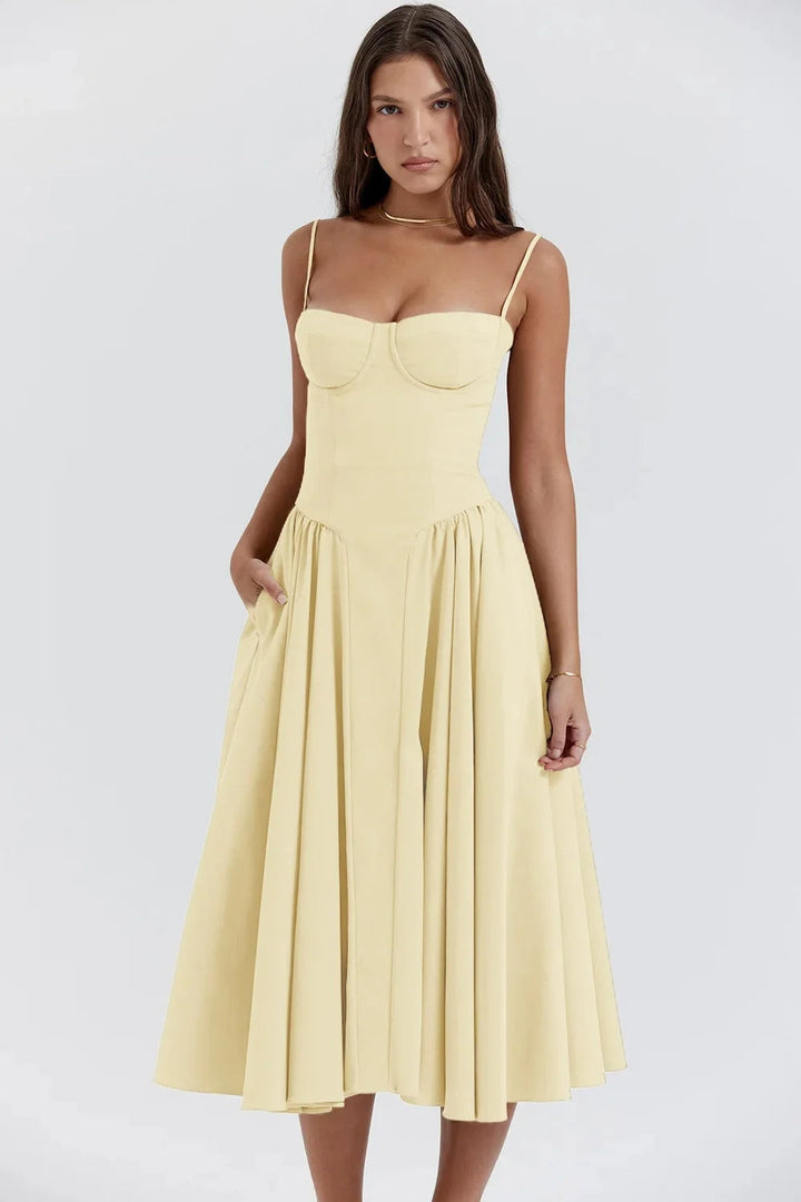 Nia | Women’s Elegant A-Line Midi Dress