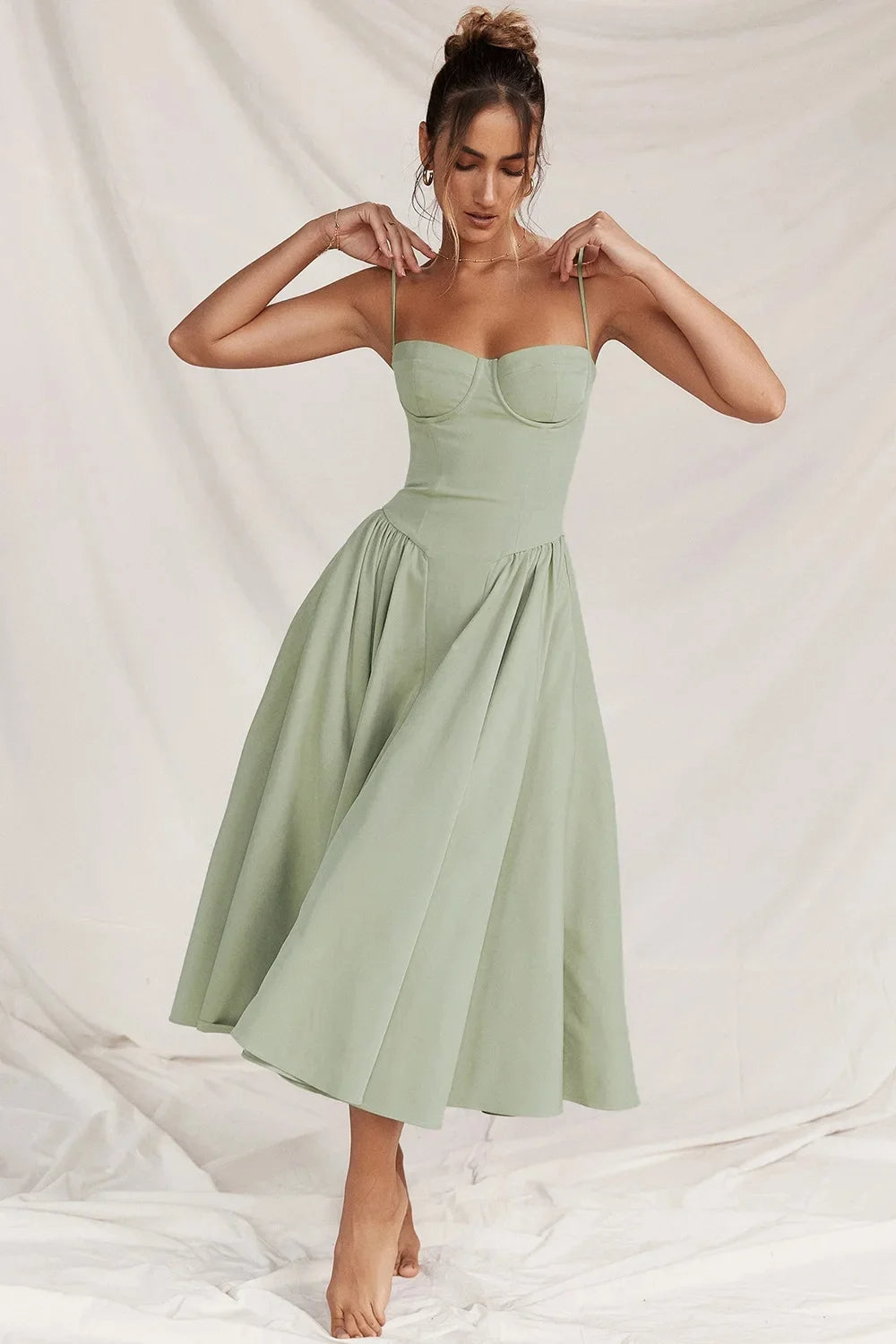 Nia | Women’s Elegant A-Line Midi Dress