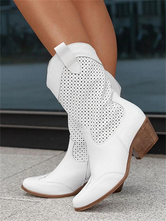 Nellie | Women’s Perforated Cowboy Boots
