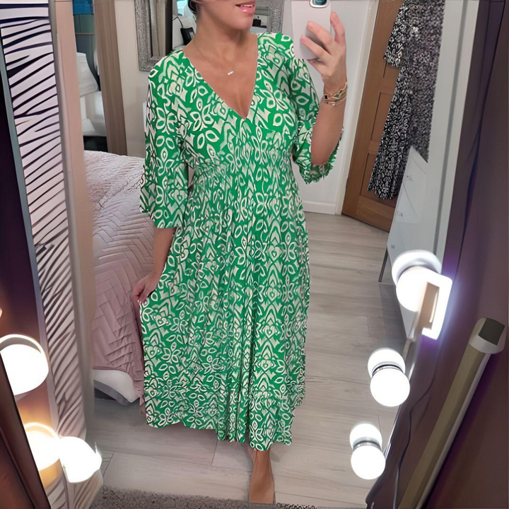Celine | Women’s Printed Boho Maxi Dress