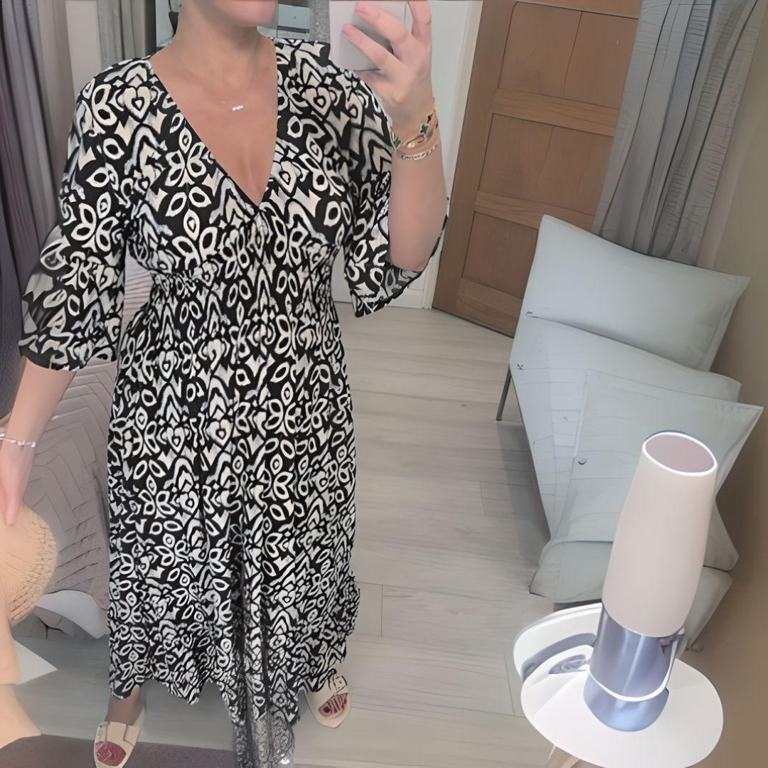 Celine | Women’s Printed Boho Maxi Dress