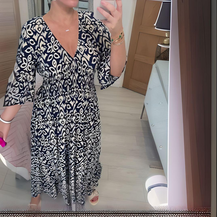Celine | Women’s Printed Boho Maxi Dress