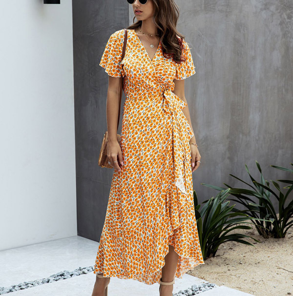 Selena | Women’s Tie Waist Summer Maxi Dress