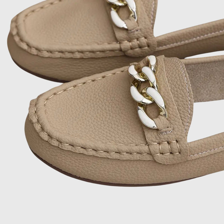 Drew | Women’s Textured Chain Summer Loafers