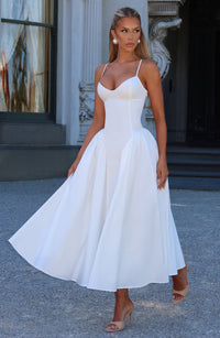 Valerie | Women's Sophisticated A-line Summer Midi Dress