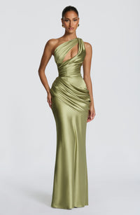 Greta | Women's Asymmetric Maxi Wedding Guest Dress