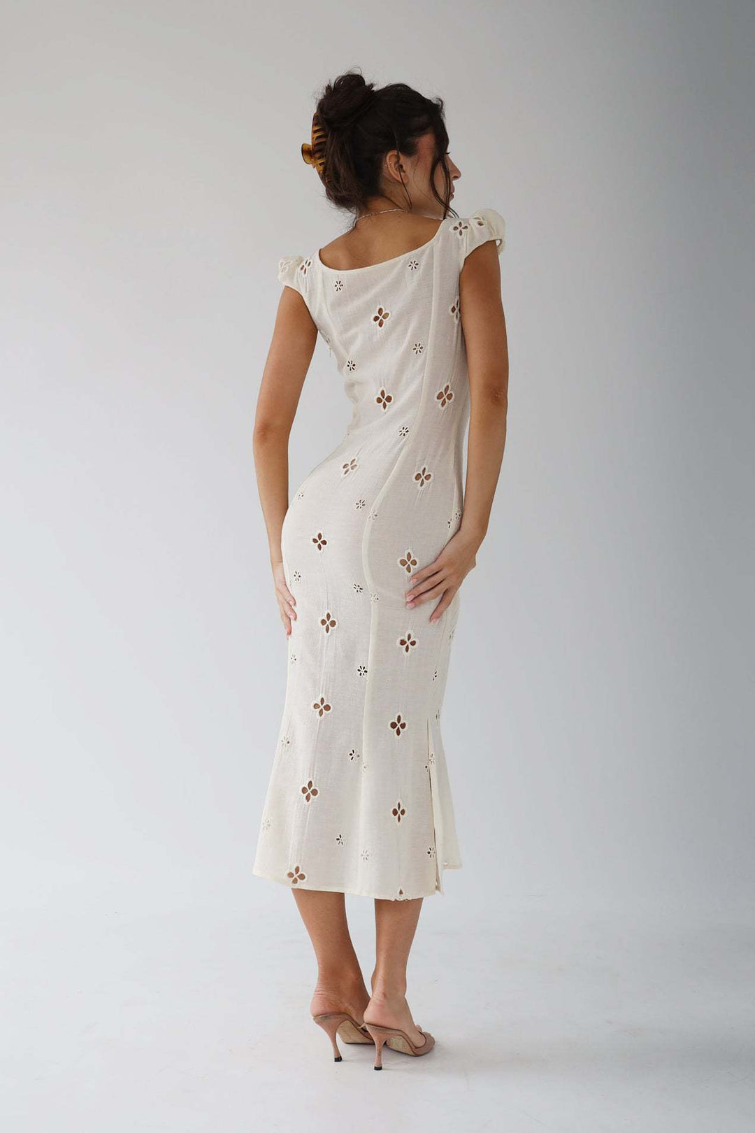 Vera | Women’s Cut-Out Wedding Guest Midi Dress
