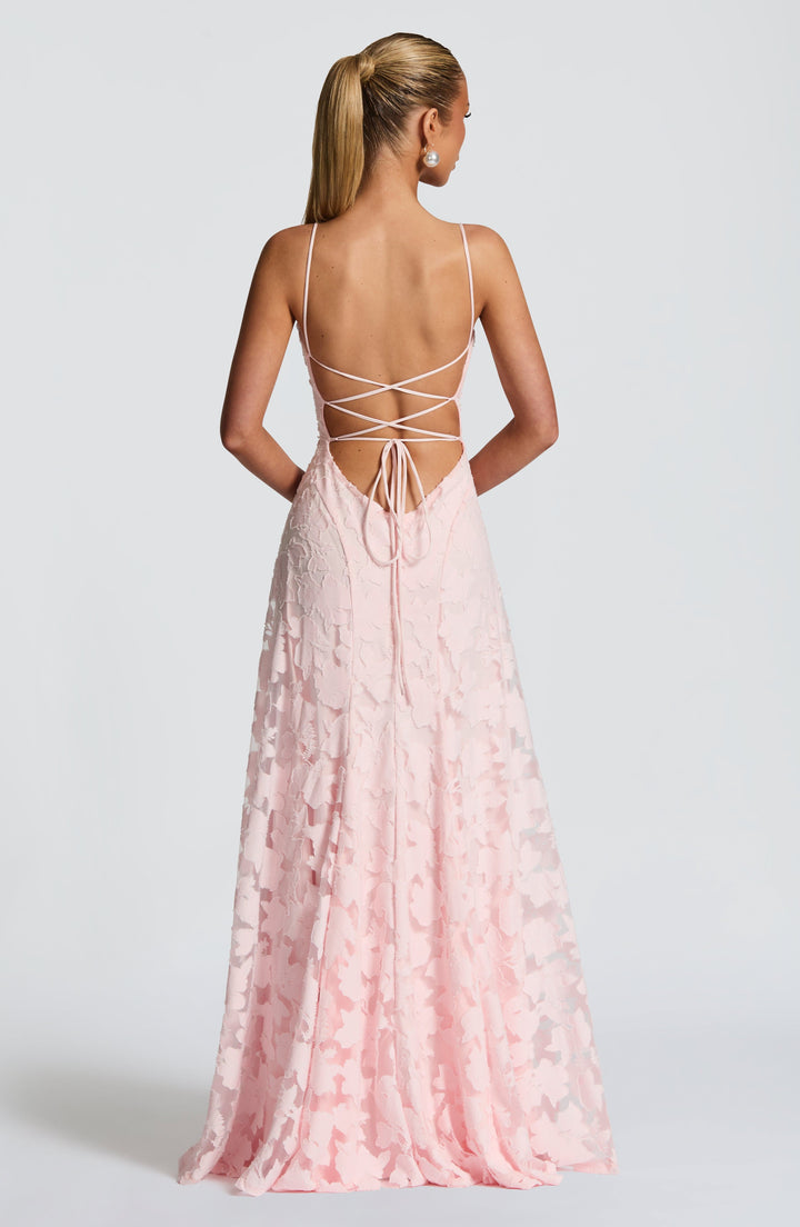 Silja | Women's Embroidered Maxi Evening Dress