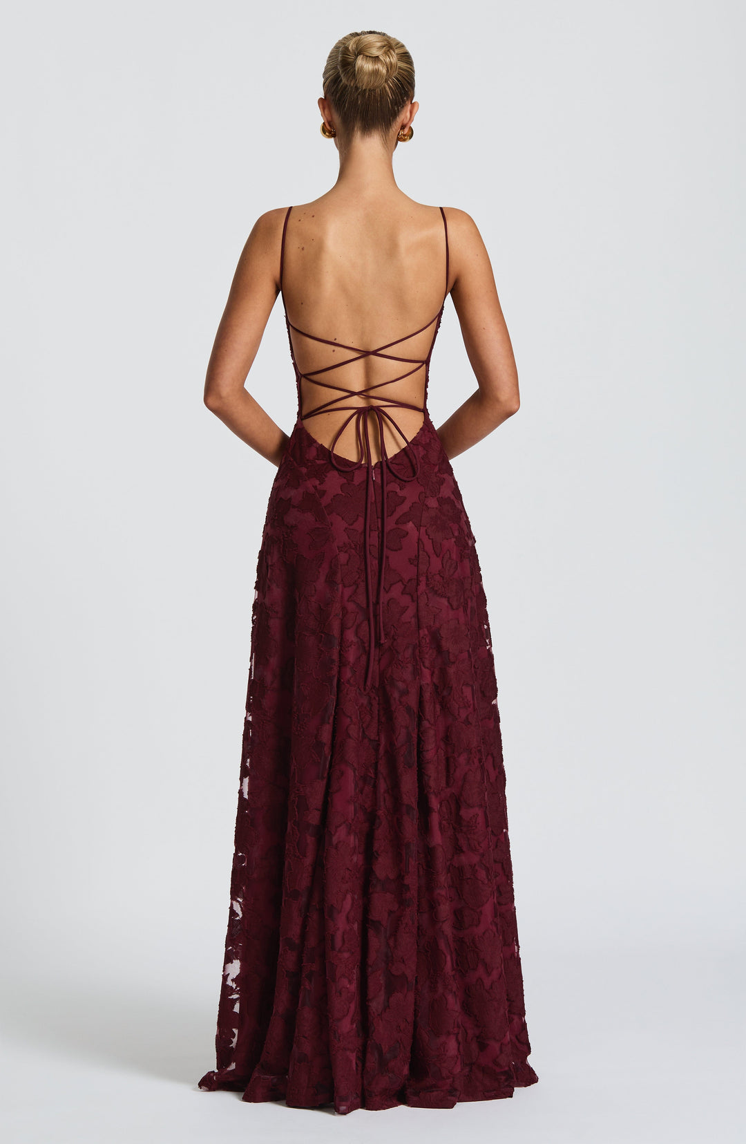 Silja | Women's Embroidered Maxi Evening Dress