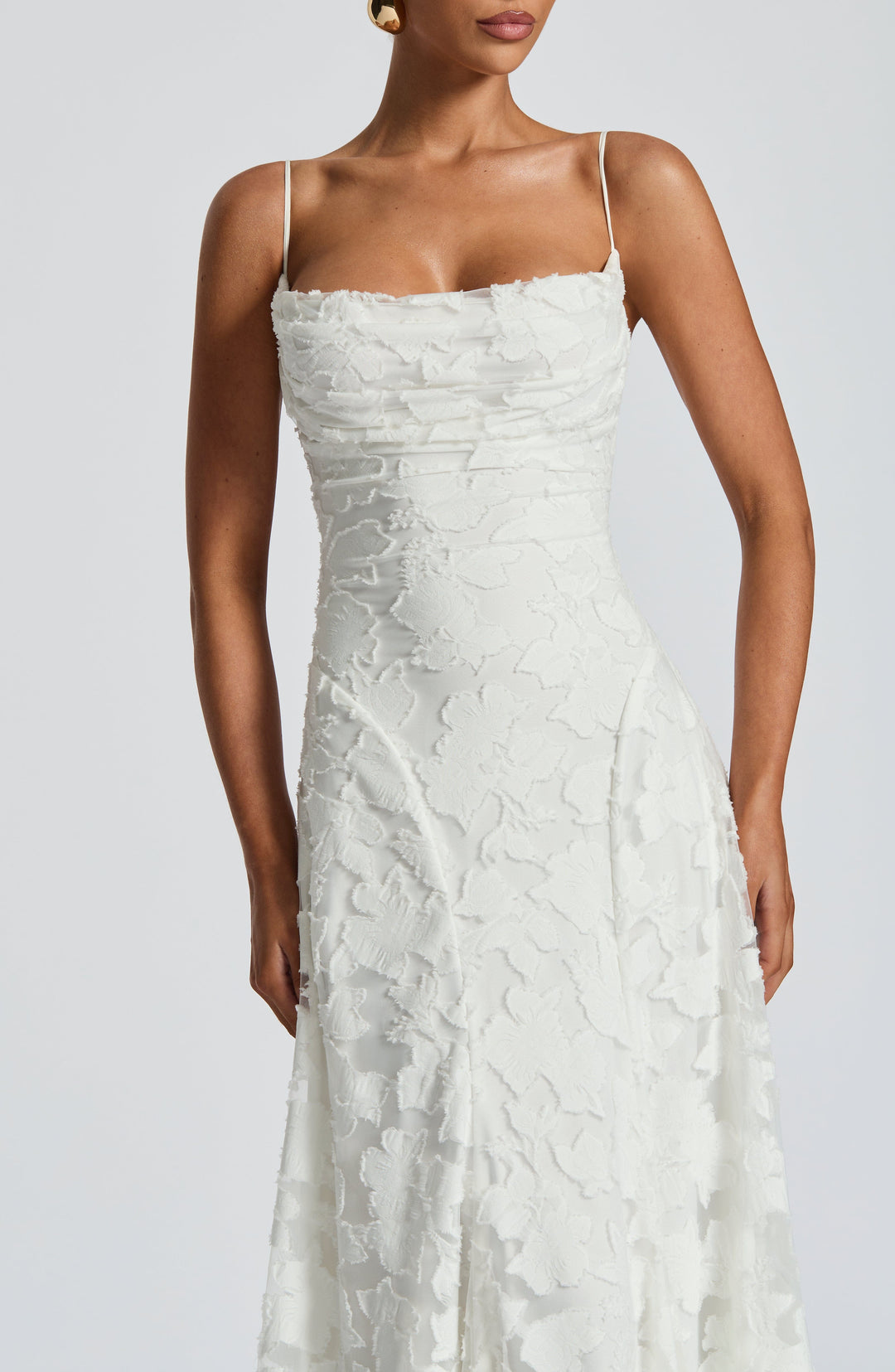 Silja | Women's Embroidered Maxi Evening Dress