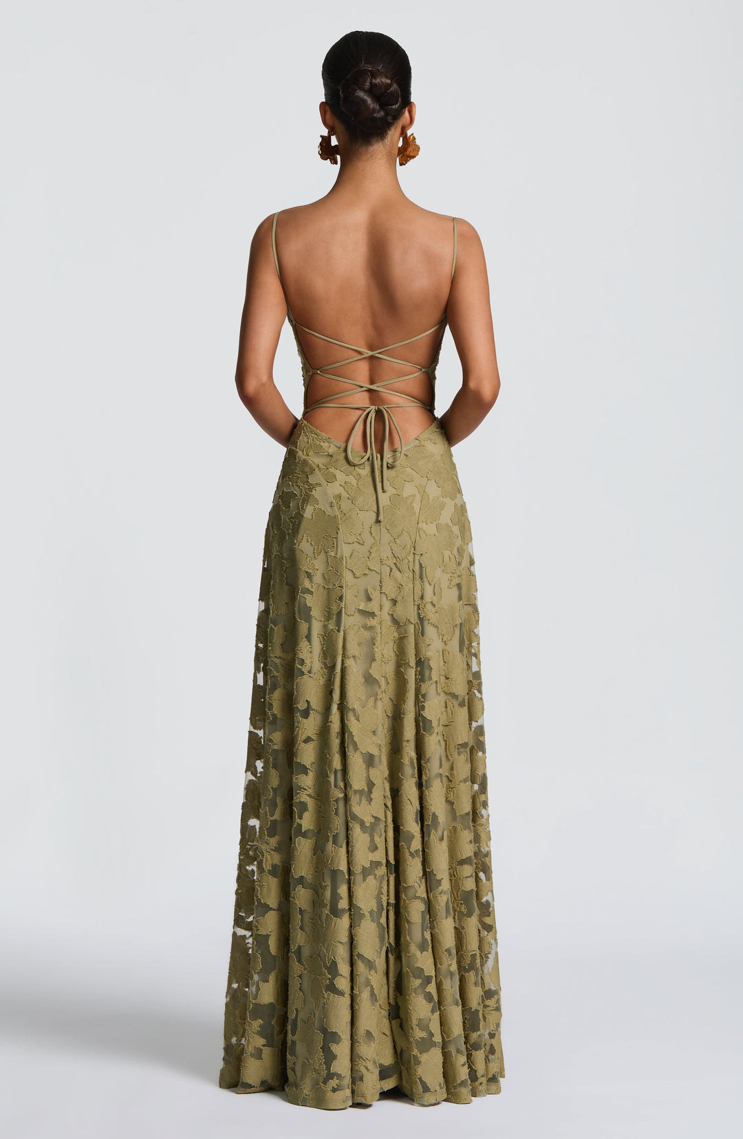 Silja | Women's Embroidered Maxi Evening Dress