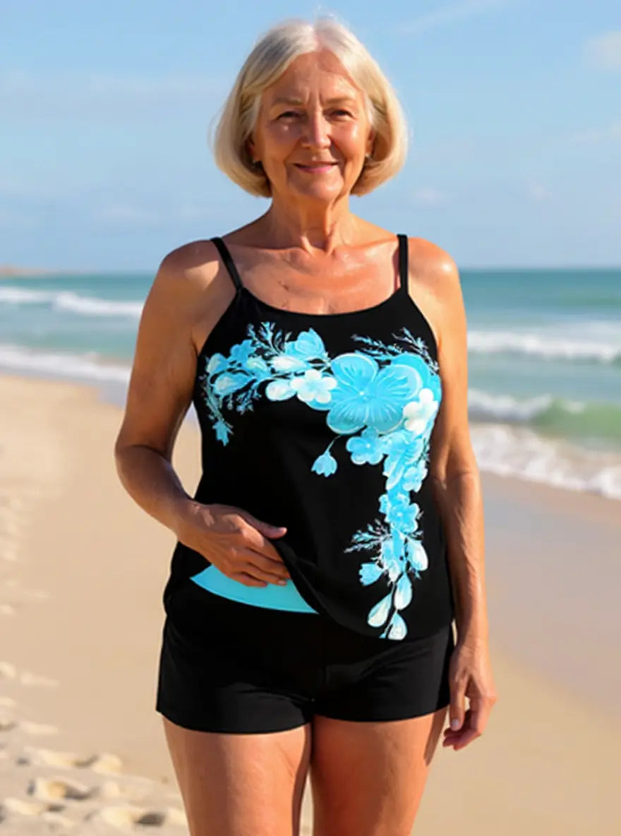 Ella | Women's Summer Floral Tankini Swimsuit
