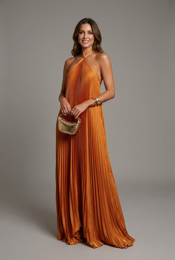 Phoenix | Women’s Pleated Wedding Guest Dress