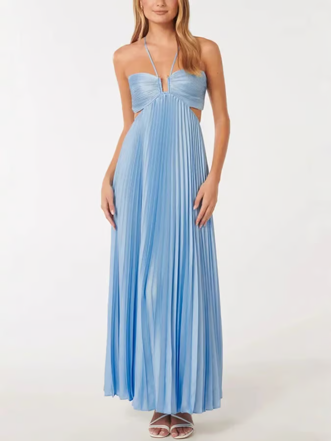 Addison | Women's Pleated Summer Maxi Dress