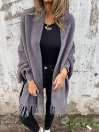 Regina | Women's Open Front Long Knit Cardigan