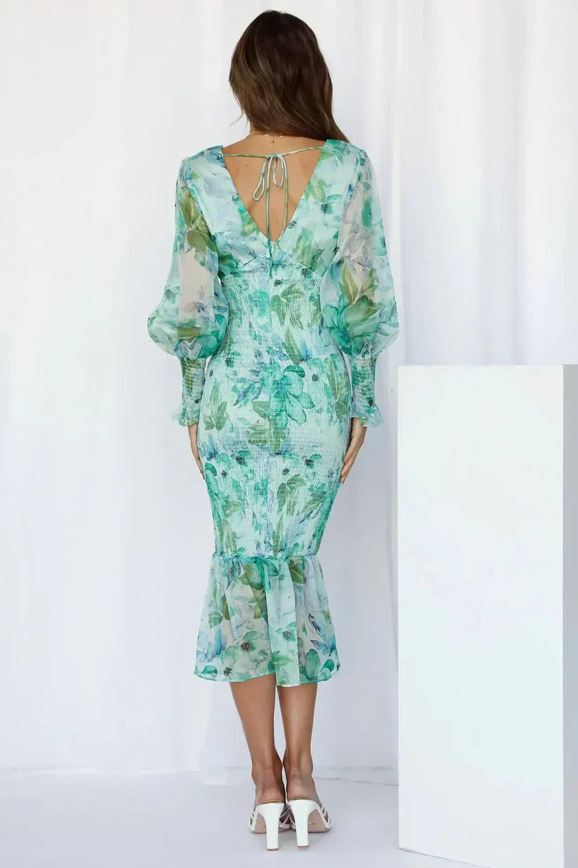 Brinley | Women’s Puff Sleeves Summer Dress
