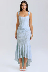 Amara | Women's Embroidered Asymmetrical Wedding Guest Dress