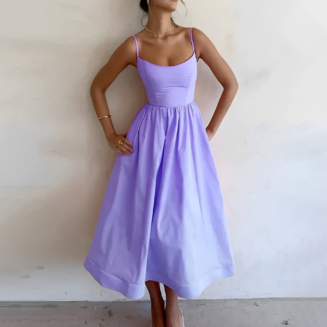Alessia | Women’s Flared Summer Midi Dress