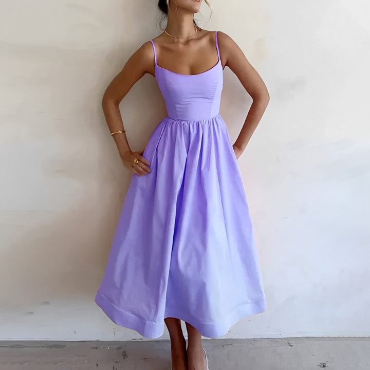 Alessia | Women’s Flared Summer Midi Dress