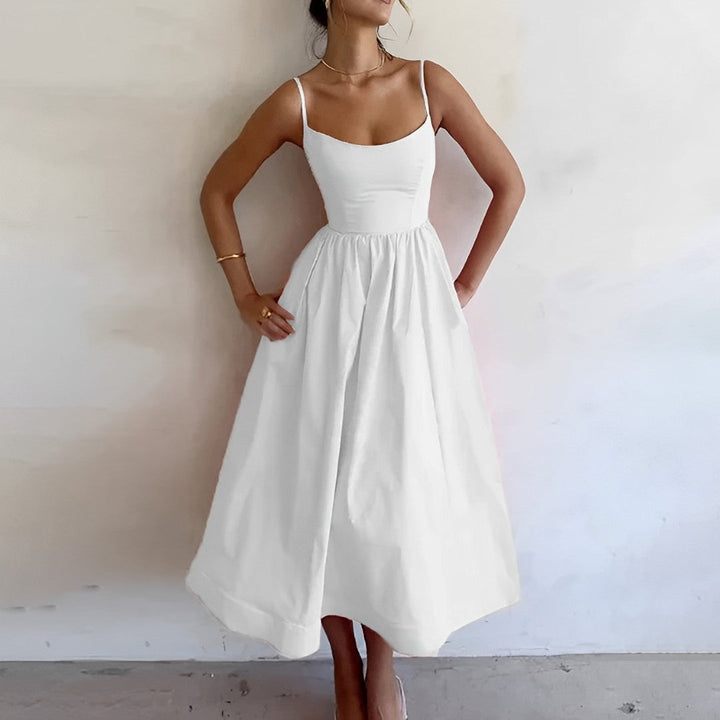Alessia | Women’s Flared Summer Midi Dress