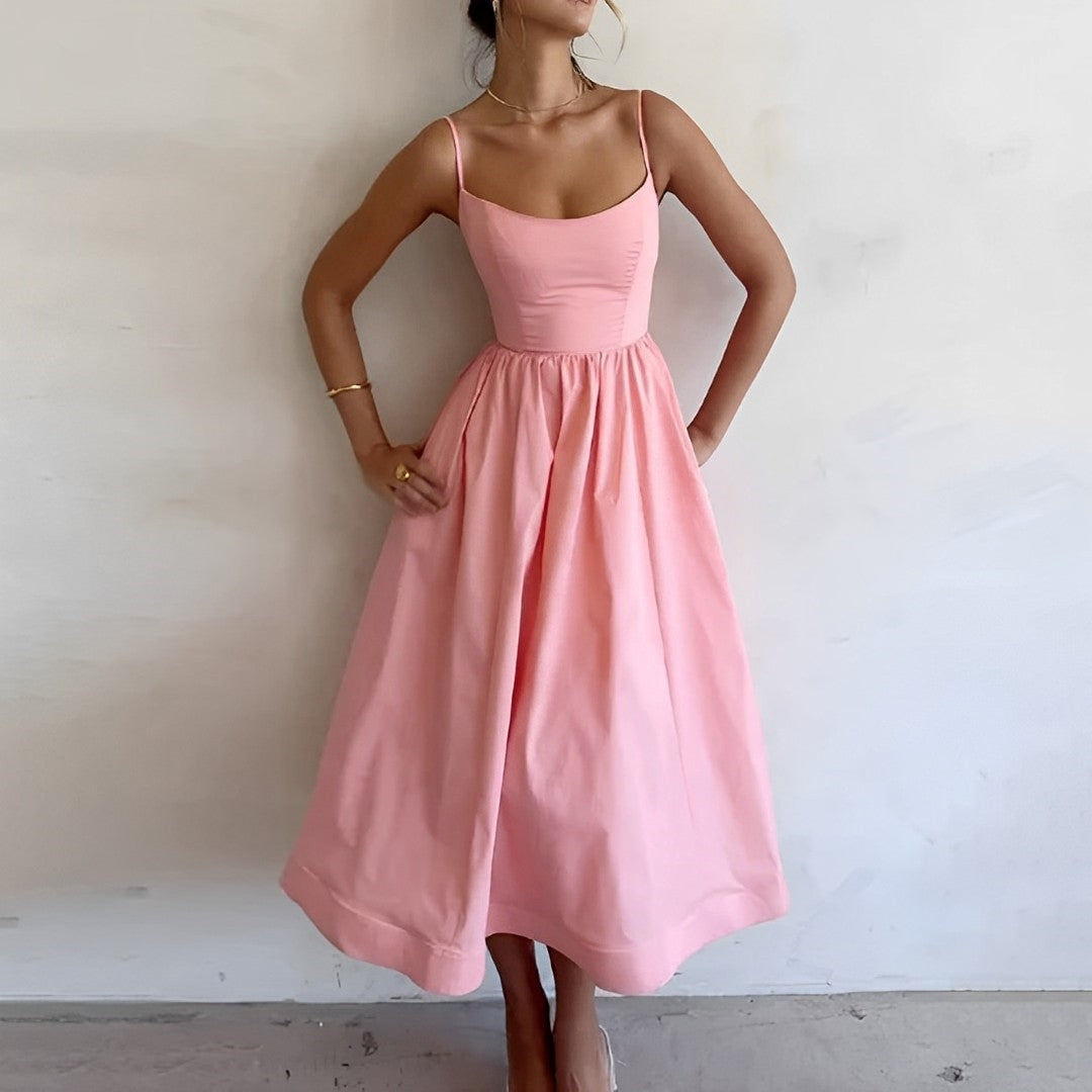 Alessia | Women’s Flared Summer Midi Dress