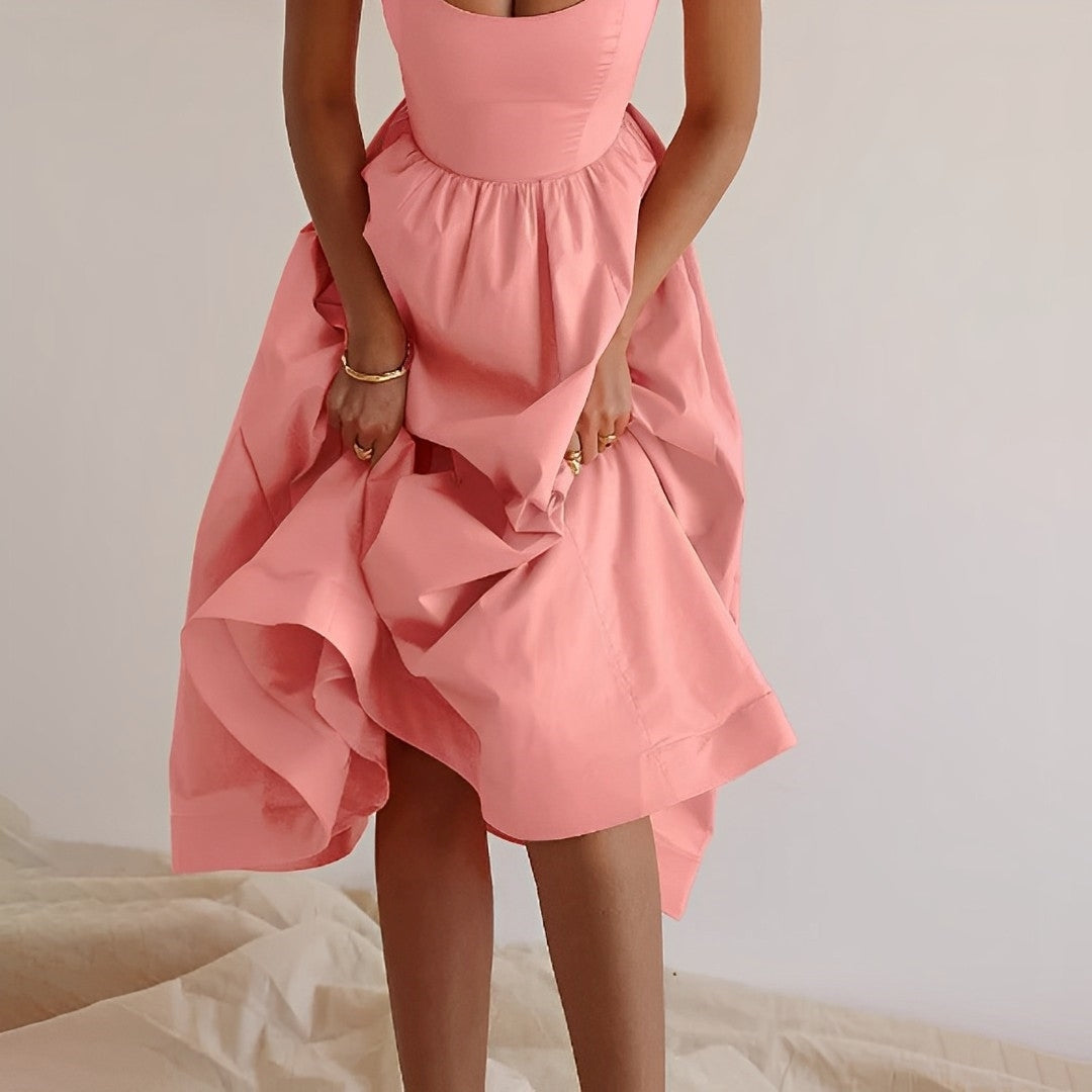 Alessia | Women’s Flared Summer Midi Dress