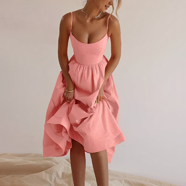 Alessia | Women’s Flared Summer Midi Dress