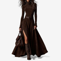 Valeria | Women's Elegant Long Sleeve Maxi Dress
