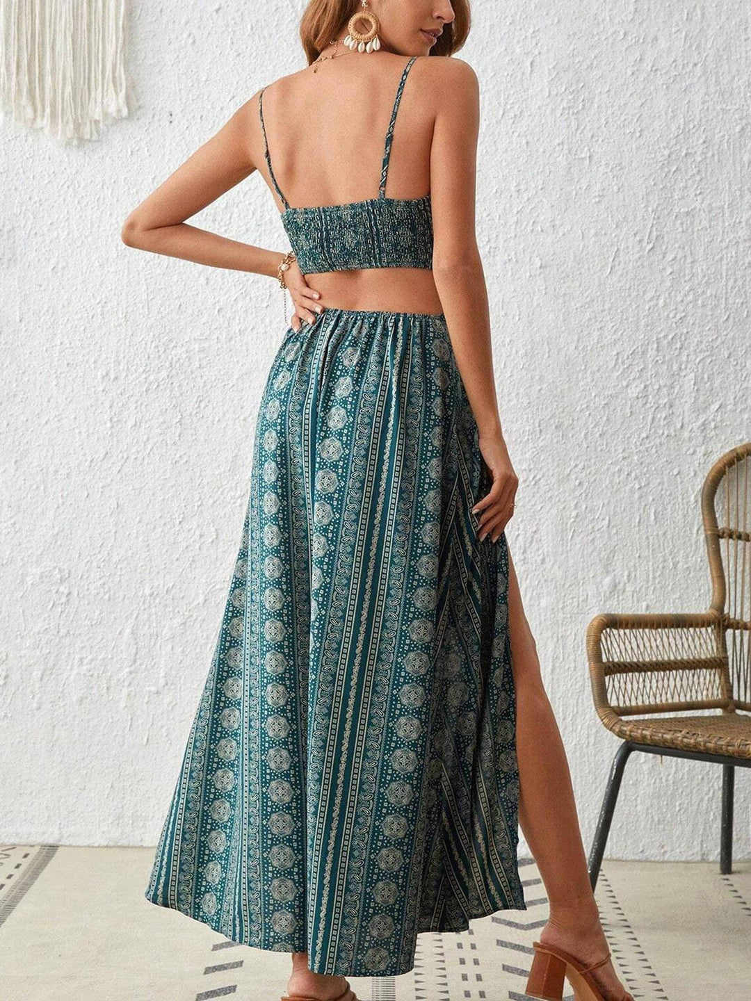Lucy | Women’s Smocked Boho Summer Maxi Dress