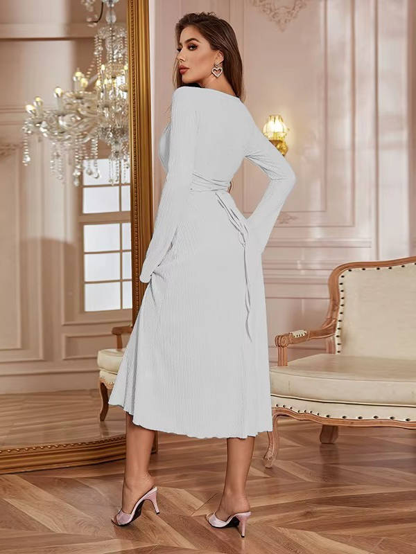 Enya | Women’s Square Neck Wedding Guest Midi Dress